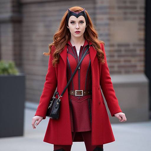 Scarlet Witch in Red Costume