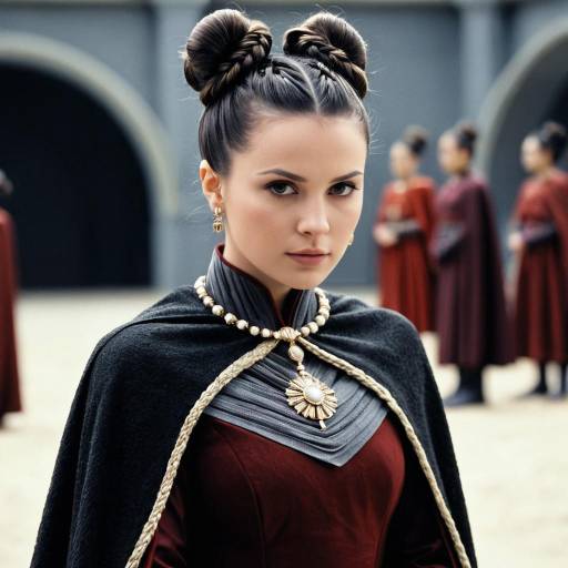 Realistic Portrait of Girl in Amidala Dress