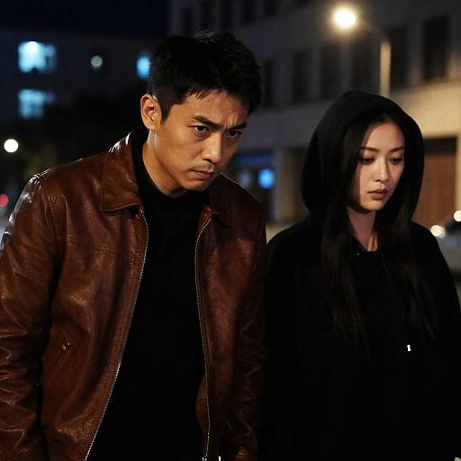 Intense Urban Nighttime Portrait