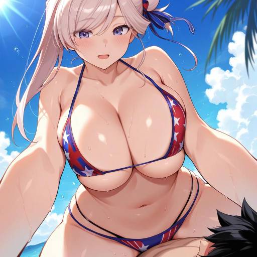 Miyamoto Musashi Inspired Swimsuit Girl