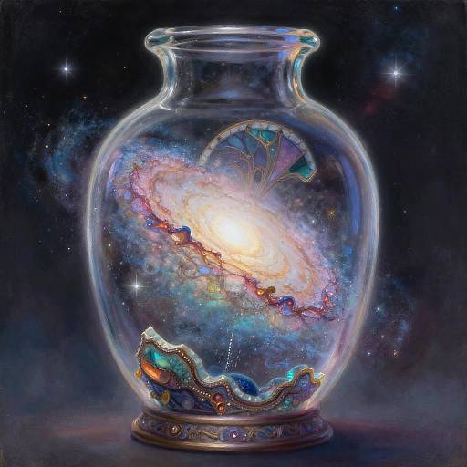 Enchanted Opal Vial with Milky Way