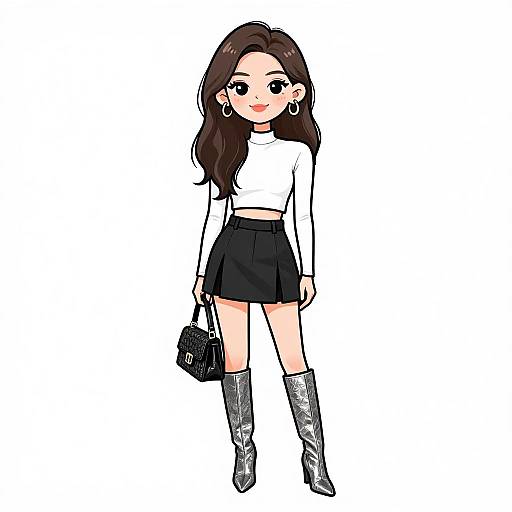 Smiling Woman in Modern Streetwear