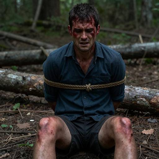 Harrowing Scene of Survival in the Woods
