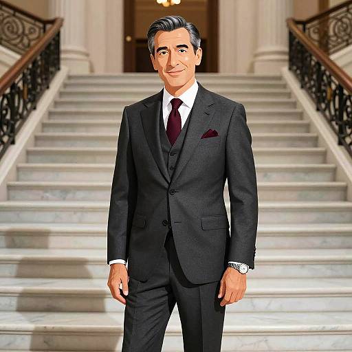 Confident Man in Classic Suit