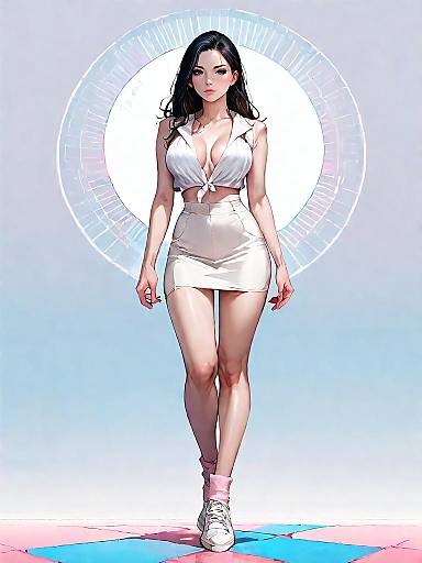 Stylish Urban Woman in Modern Fashion