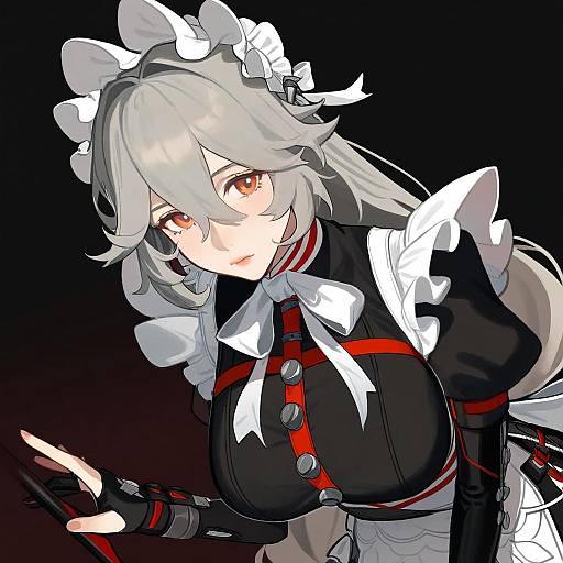 Illustration of Alexandrina sebastiane, zenless zone zero in the style of Eus ing