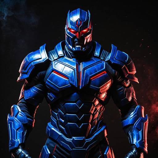 Epic Darkseid Cosplay with Glowing Eyes
