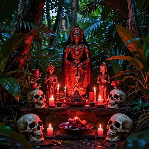 Ethereal Petwo Lwa Altar Scene