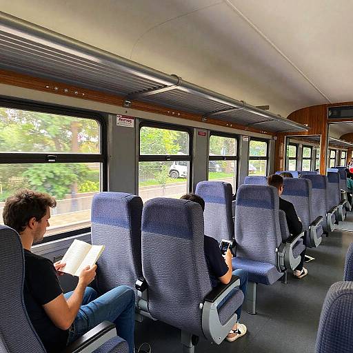 Renfe Train Interior with Classic Spanish Design