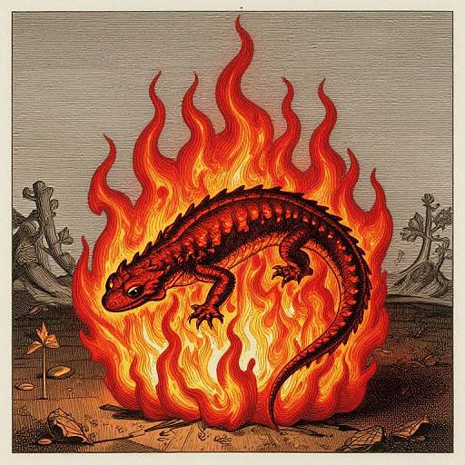 Renaissance Fire Elemental Salamander
