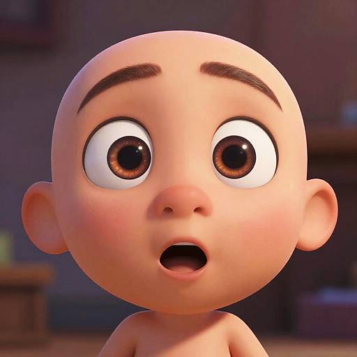 Vibrant Pixar-Style Animated Character