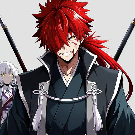 Illustration of Mori nagayoshi (fate), fate (series) in the style of Hazuki haru