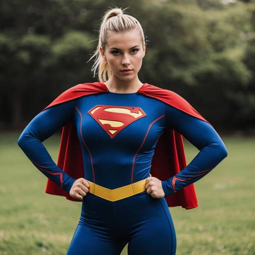 Blonde Superhero in Stylish Activewear