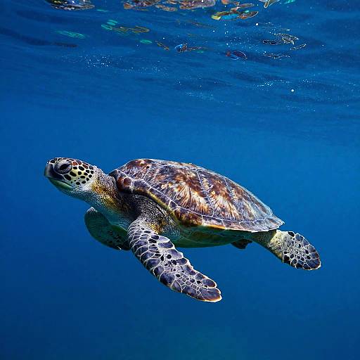 Majestic Sea Turtles Underwater Scene
