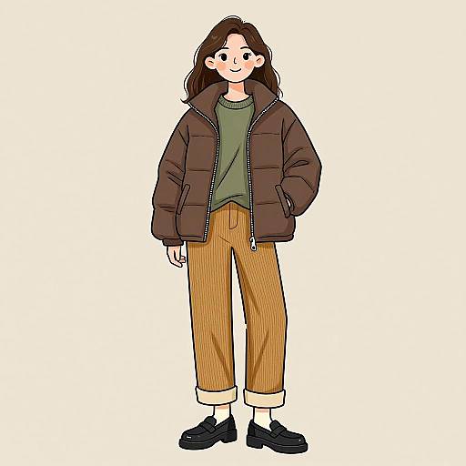 Smiling Woman in Casual Streetwear