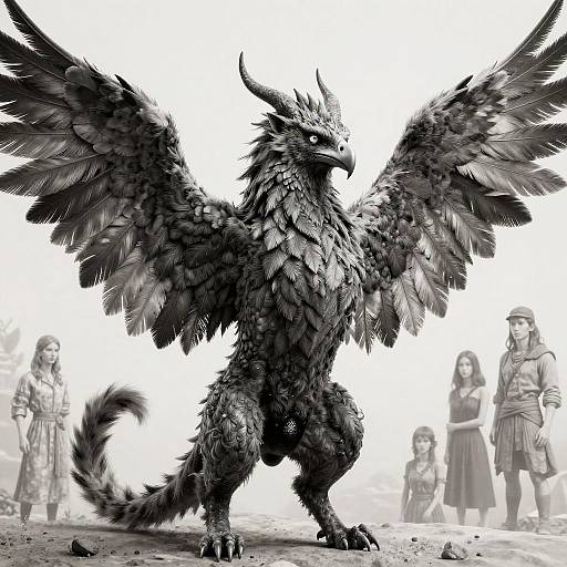 Stunning Feral Gryphon with Detailed Features