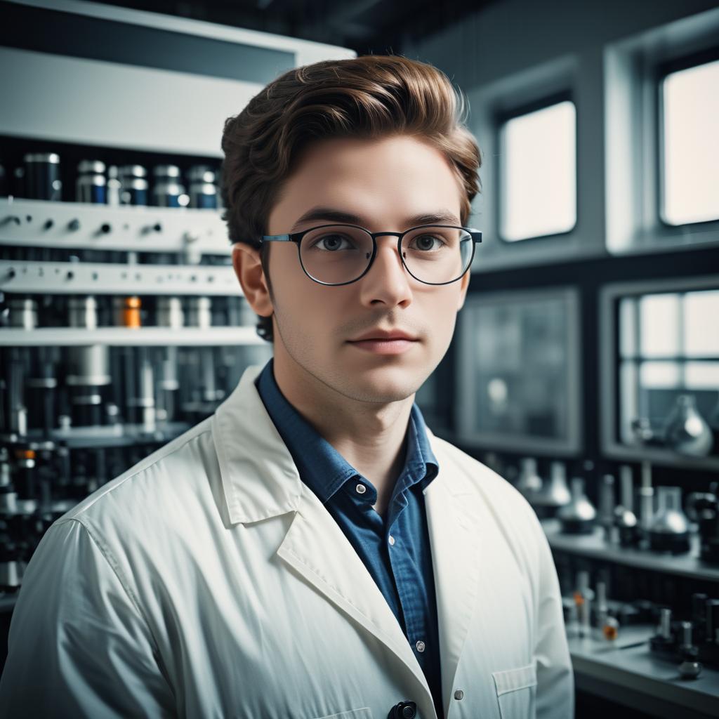 Cinematic Portrait of a Young Scientist