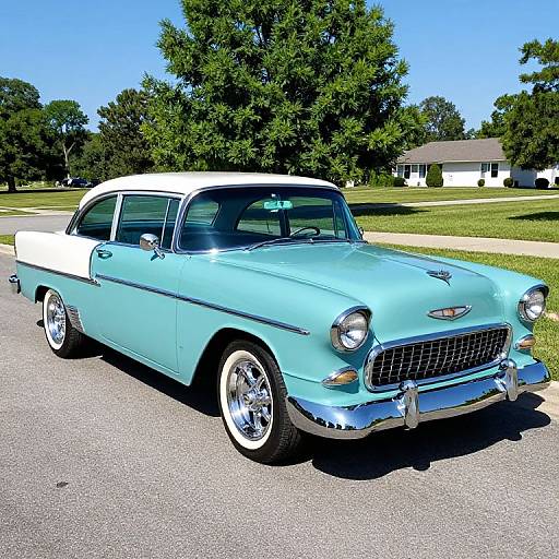 Vintage 1955 Bel Air Car Image