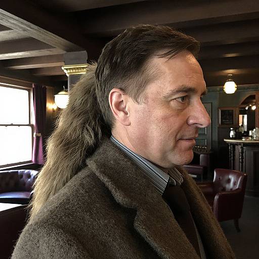 Realistic Portrait of Man with Faux Tail