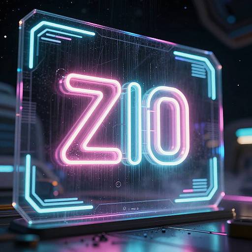 Neon Glyph Space Station UI