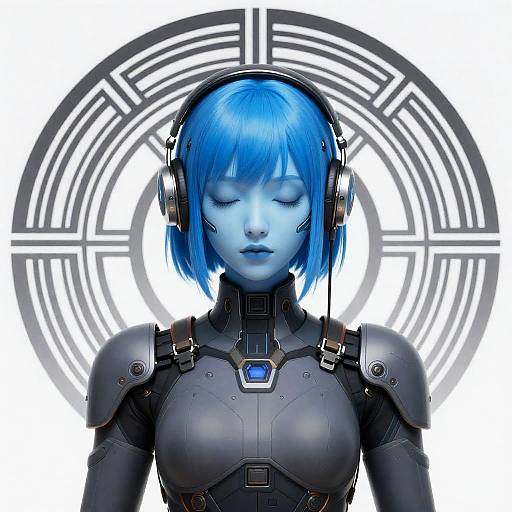 Cyberpunk Androgynous Futuristic Portrait