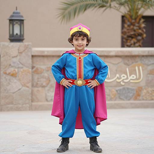 Adorable Toddler in Aladdin-Inspired Costume