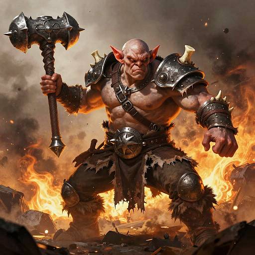 Fierce Busty Goblin Warrior