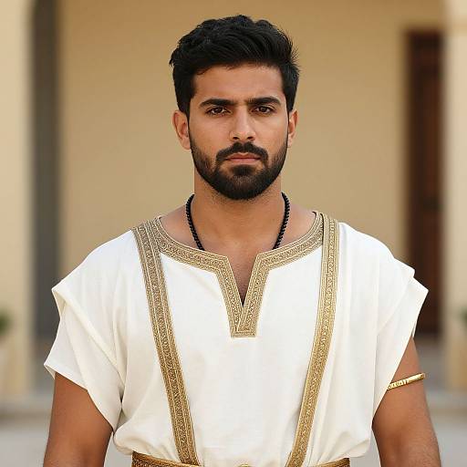 Realistic Greek Male Costume Portrait