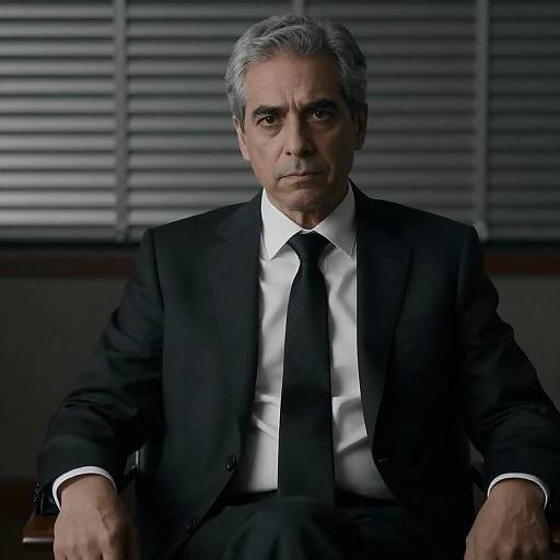 Dramatic Portrait of Man in Suit