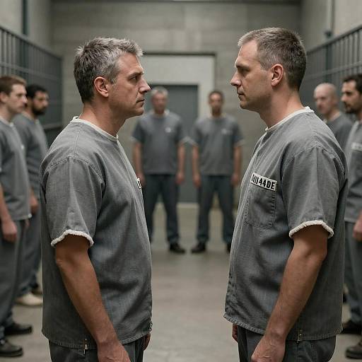 Standoff in Industrial Prison Yard