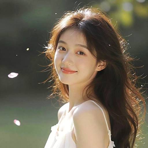 Ethereal Asian Girl Portrait