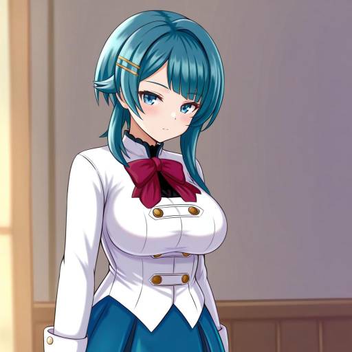 Illustration of Aizawa kazuha, assault lily in the style of Nav (itsnav)