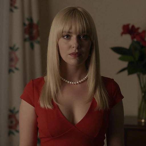 Elegant Portrait of a Blonde Woman