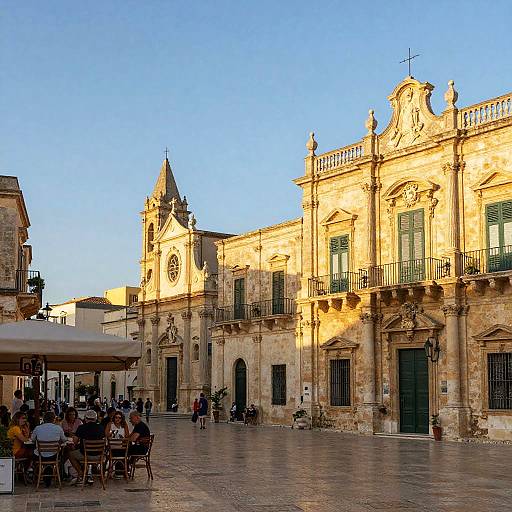 Golden Hour Baroque Lecce Cityscape