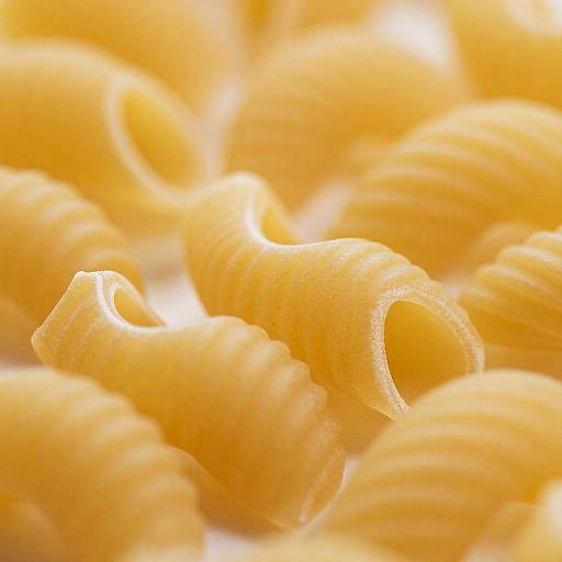 Abstract Close-Up of Yellow Pasta