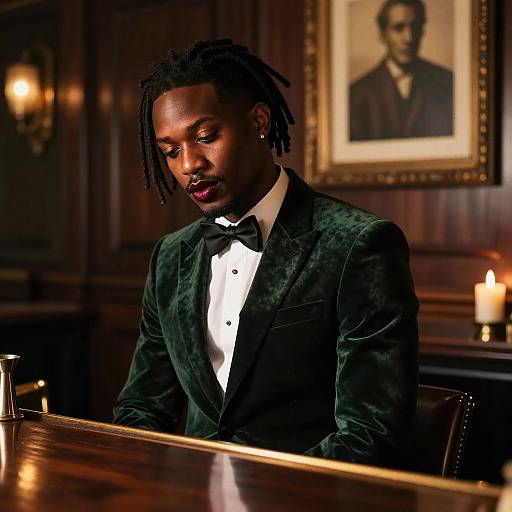 Sultry Portrait in Upscale Bar