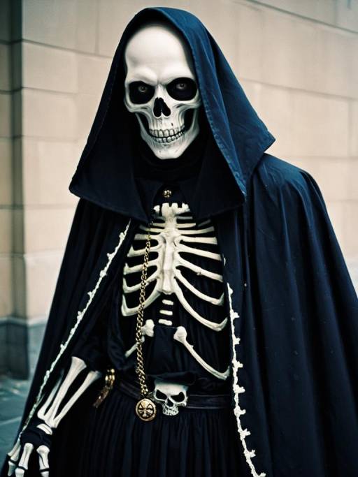 Realistic Man in Necro Macro Cosplay