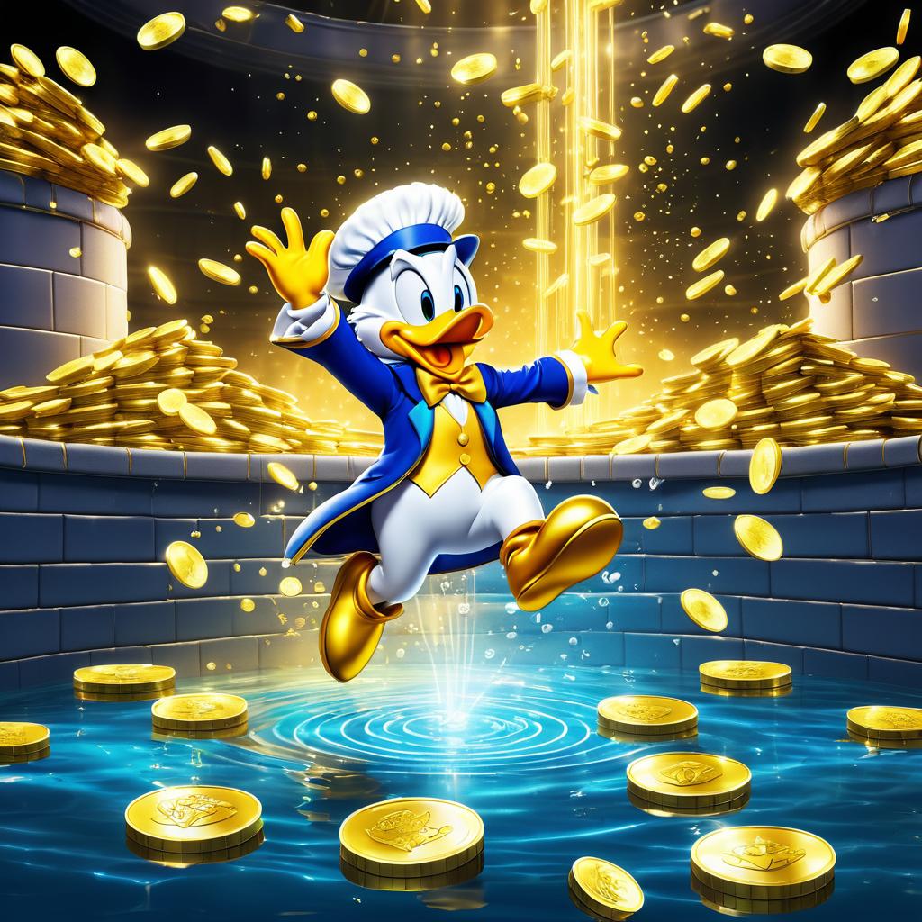 Scrooge McDuck's Golden Pool Celebration