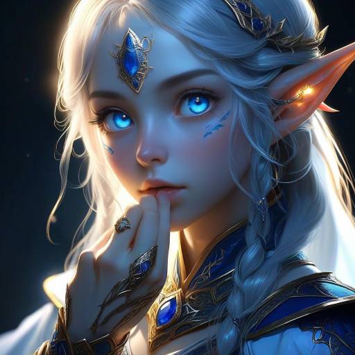 Mischievous Elven Warrior in Ecchi Art