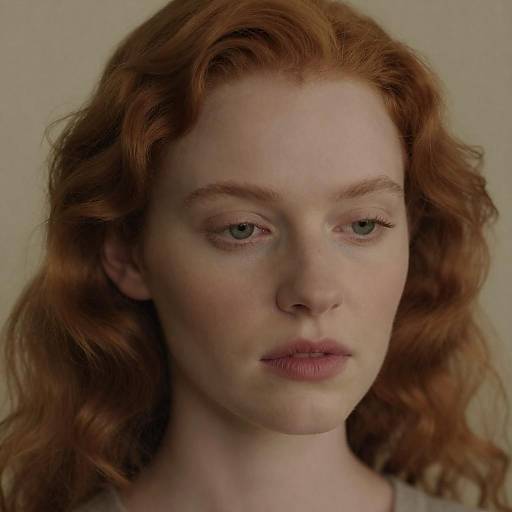 Close-up Portrait of Red-Haired Woman