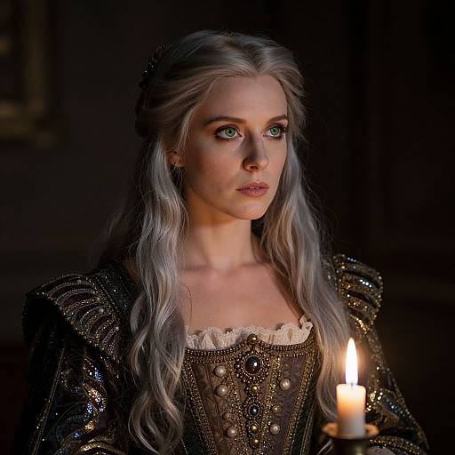 Enigmatic Fortune Teller Portrait