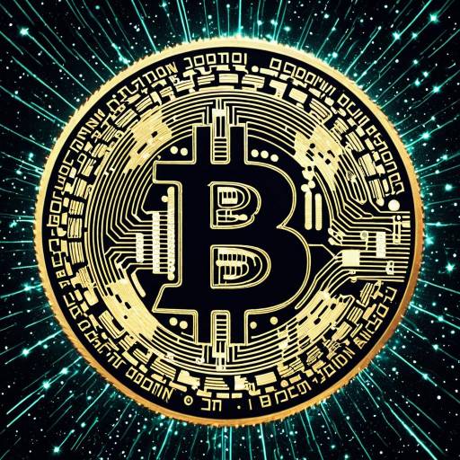 Cosmic Bitcoin Logo Artwork