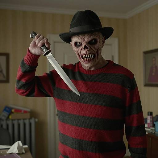 Freddy Krueger in a Dark Room
