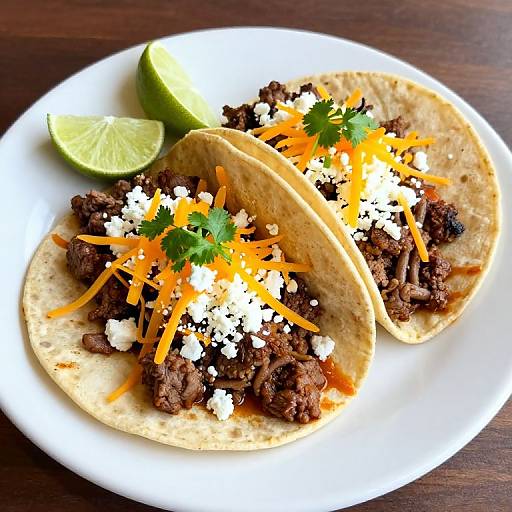 Authentic Birria Beef Tacos Presentation