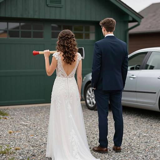 Unique Wedding Scene with a Twist
