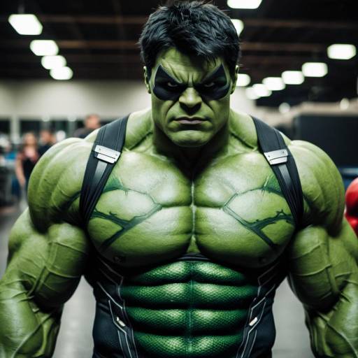 Incredible Hulk Costume Male Portrait