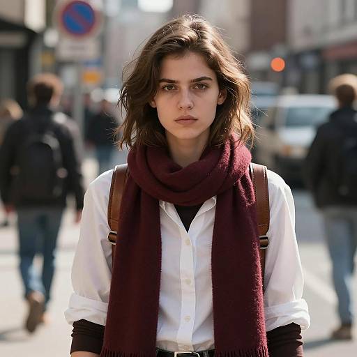 Young Woman in Urban Costume Portrait