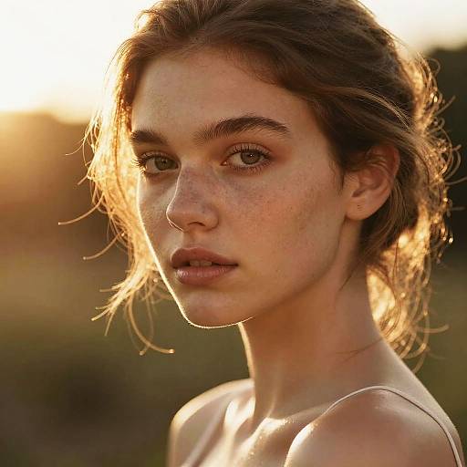 Golden Hour Honey Skintone Portrait