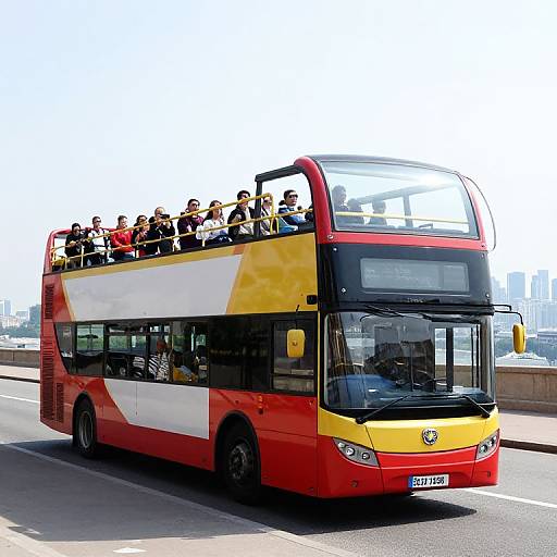 Double-Decker Bus at Landmark