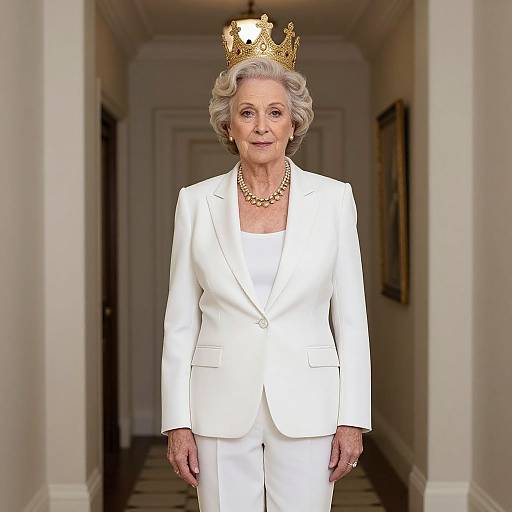 Mrs White in Regal Costume